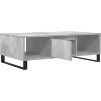 vidaXL Table basse gris béton 104x60x35 cm Bois composite