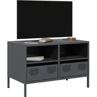 vidaXL Armoire TV anthracite 68x39x43,5 cm Acier laminé à froid