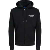 Jack & Jones Veste de survêtement 'JORVesterbro' noir / blanc
