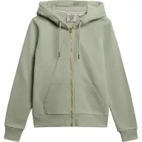 Superdry Essential Logo Full Zip Sweatshirt Vert 2XS Femme