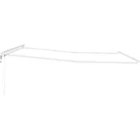 vidaXL Cadre d'auvent blanc 450 x 350 cm Aluminium