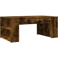 vidaXL Table basse chêne fumé 102x55x42 cm Bois composite