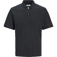 Jack & Jones Mac Zip Polo à manches courtes Noir S Homme Noir S