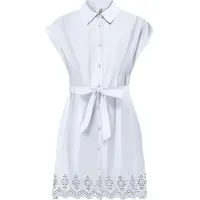 ONLY Lou Life Emb Sleeveless Short Dress Blanc M Femme