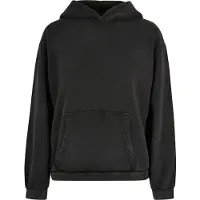 Build Your Brand Acid Washed Oversize Hoodie Noir 5XL Femme
