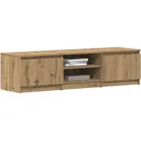 vidaXL Armoire TV Artisan-Chêne 140x40x36 cm Bois composite
