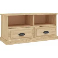 vidaXL Armoire TV Chêne Sonoma 93x35,5x45 cm Bois composite