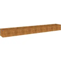 vidaXL Lit surélevé 386x50x36 cm acier corten