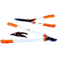 FUXTEC Sécateurs de jardin Premium Set de 3 pièces