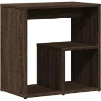 vidaXL Tables d'appoint 2 pcs chêne marron 50x30x50 cm bois ingénierie