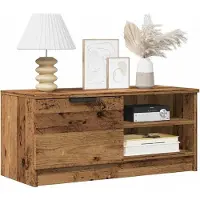 vidaXL Armoires TV 2 pcs. Aspect vieux bois 80x35x36,5 cm Matériau dérivé du bois