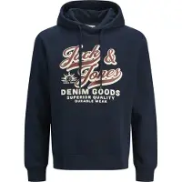 Jack & Jones Sweat-shirt 'Logo' bleu foncé / mélange de couleurs