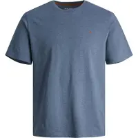 Jack & Jones Plus T-Shirt 'JJEPaulos' bleu chiné / rouge sang