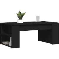 vidaXL Table basse noire 102x55x42 cm Bois composite