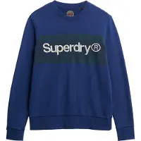 Superdry Core Logo Stripe Relaxed Sweatshirt Bleu 3XL Homme