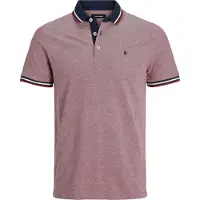 Jack & Jones T-Shirt 'Paulos' bleu marine / éosine / rouge / blanc