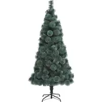 vidaXL Sapin de Noël artificiel avec support Vert 120 cm PET