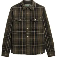 Superdry Merchant Heavy Long Sleeve Shirt Vert L Homme