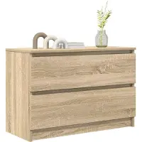 vidaXL Armoire TV Chêne Sonoma 80x35x54 cm Bois composite