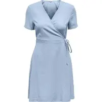ONLY Addiction-caro Short Sleeve Short Dress Bleu M Femme