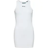 Superdry Code Sl Essential Tank Sleeveless Dress Blanc 2XS Femme
