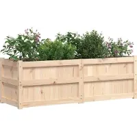 vidaXL Jardinière 150x50x50 cm bois de pin massif