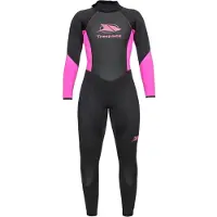 Trespass Aquaria 2 Mm Woman Long Sleeve Back Zip Neoprene Suit Noir L Femme