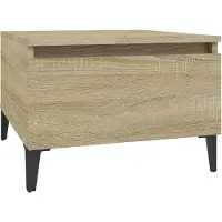 vidaXL Tables d'appoint 2 pcs Chêne sonoma 50x46x35 cm Bois ingénierie