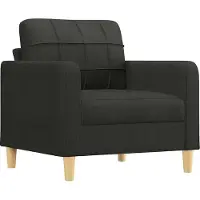 vidaXL Fauteuil Noir 60 cm Tissu