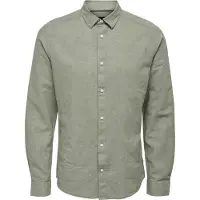 Only & Sons Chemise casual Caiden LS Solid Linen Hommes