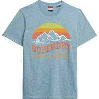 Superdry T-shirt GREAT OUTDOORS RELAXED hommes - Bleu - EU S