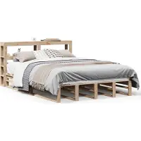 vidaXL Lit en bois massif sans matelas 120x200 cm en pin