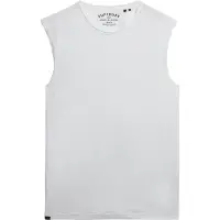 Superdry Raw Edge Slub Sleeveless T-shirt Blanc XL Homme