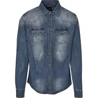 Brandit Chemise 'Riley' bleu denim