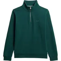 Superdry Essential Logo Henley Half Zip Sweatshirt Vert 3XL Homme
