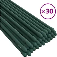vidaXL Piquets pour plantes de jardin 30 pcs vert 90 cm acier