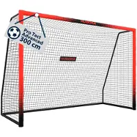 Hudora Pro Tect 300, Cible de football, Noir, Rouge, Polyester, Acier inoxydable, 6 an(s), 3000 mm, 1200 mm