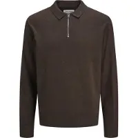 Jack & Jones Emil Long Sleeve Polo Marron L Homme