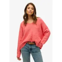 Superdry W6110578a V Neck Sweater Rouge S Femme