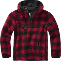Brandit Veste en polaire rouge / noir