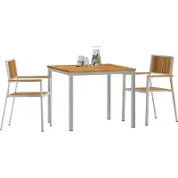 vidaXL : Ensemble de 3 tables d'extérieur, 90 x 90 x 75 cm
