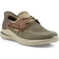 SKECHERS Slip-Ins: Delson 3.0 Sportief - Taupe - Maat 45