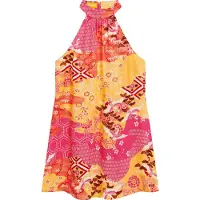 Superdry Printed Sleeveless Short Dress Rose S Femme