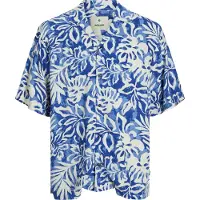 Jack & Jones Chemise 'Blurexton' bleu / bleu clair / blanc
