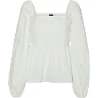 Vero Moda Bow Long Sleeve Blouse Blanc XL Femme