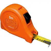 Bahco Mètre ruban, 5m, métrique, bouton de verrouillage - mtg-5-19