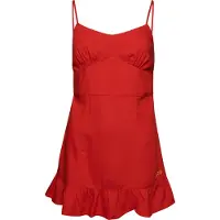 Superdry Vintage Cami Mini Sleeveless Dress Rouge S Femme