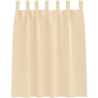vidaXL Rideaux occultants avec anneaux 2 pcs Crème 140 x 140 cm