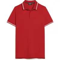 Superdry Sportswear Relaxed Tipped Short Sleeve Polo Rouge XL Homme