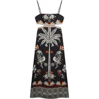 Superdry Statement Cut-out Sleeveless Long Dress Noir M Femme